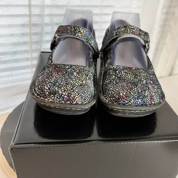 Alegria Belle Clogs Mary Jane Size 37 Cathedral Multicolor Womens Comfort Shoes - Picture 4 of 12